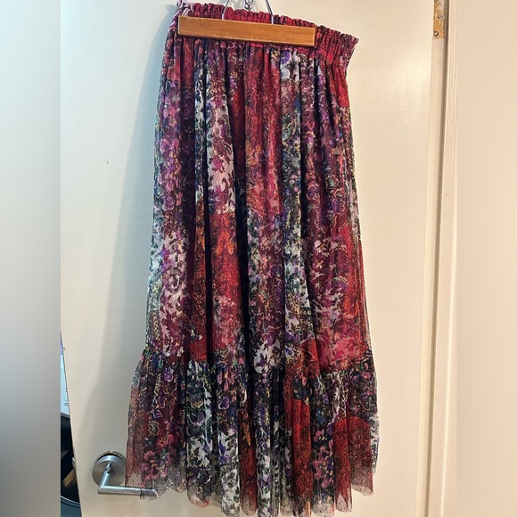 Anthropologie Flounced Tulle Maxi Skirt - Picture 4 of 6